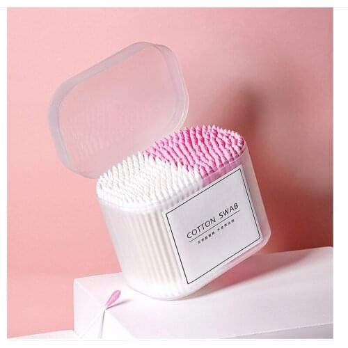 200pcs/ Pack Double Head Cotton Swab Women Makeup Bamboo Cotton Buds Eyeshaow Blending Tool For Nose Ears Cleaning Tools