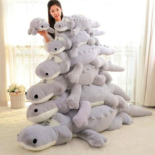 3D Simulation crocodile sleeping pillow Plush Toy Large Stuffed Crocodile Pillow Company Birthday Gift