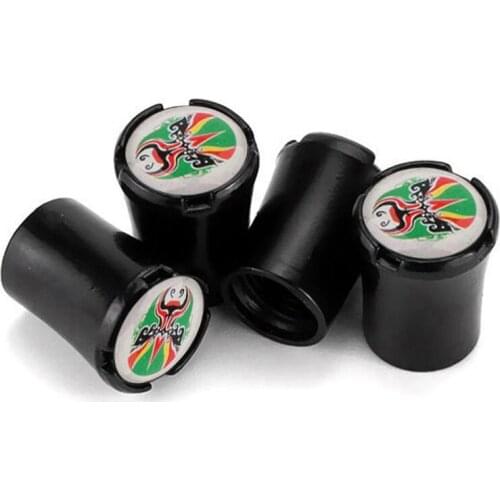 4pcs/Lot Green Face Car Tire Valve Caps For Mazda Axela Atenza CX3 CX5 323 Wheel Tires Air Dust Waterproof Screw Airtight Cap