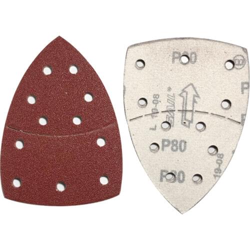 40/60/80/120/180 8 Pieces Each 40 Pieces In Total Triangular Back Velvet Sandpaper 152*105 11-hole Separable Sandpaper Set