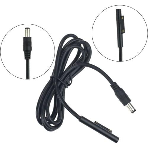 5.5*2.5mm DC Plug Charger Adapter Charging Cable Cord For Microsoft Surface Pro 3 4 Tablet PC 1m Black Cables