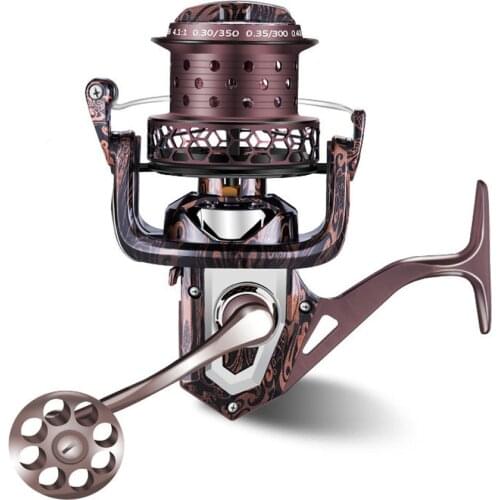 Anti-Seawater Full Metal Sea Fishing Reel Long Shot 4.1:1 High Strength Spinning Wheel Boat Rock HA8000-12000 15kg Drag Power
