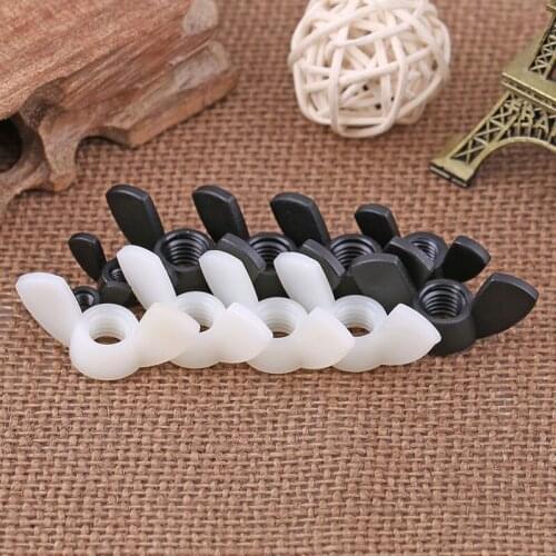 Nylon wing nut GB62 M4 M5 M6 M8 black and white nylon Butterfly Nuts