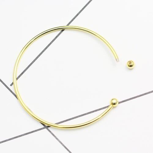 Beadsnice Top Quality 925 Sterling Silver Round Bangle Bracelet With Balls For Gift ID37535smt4