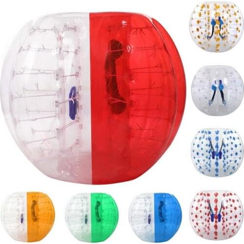 Free Shipping 0.8mm PVC 1.5m Bubble Football Bubble Soccer Ball Inflatable Bumper Ball Air Soccer Ball