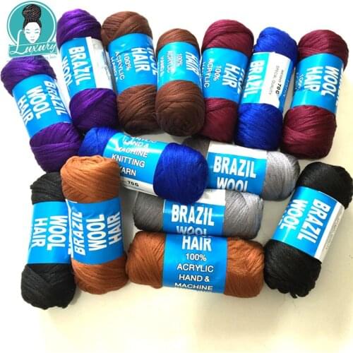 Brazil Wool Synthetic Hair for African Hair Braiding for Dreadlocs Making