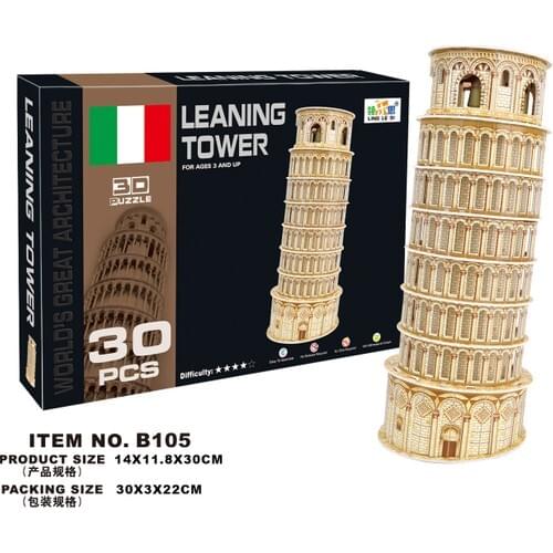 Cc Toy 3D Puzzle Lening Tower - 30 Piece