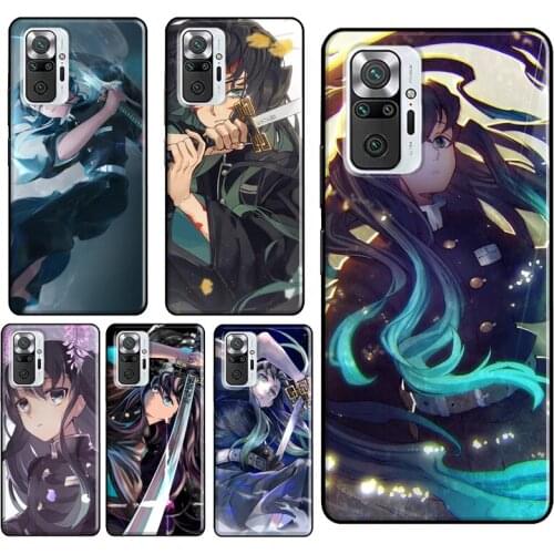 Kimetsu no Yaiba Muichiro Tokito Phone Case For Xiaomi Redmi Note 10 Pro Note 9 Pro Note 8 Pro 8T 9S 7A 8A 9A 9C 9T Cover
