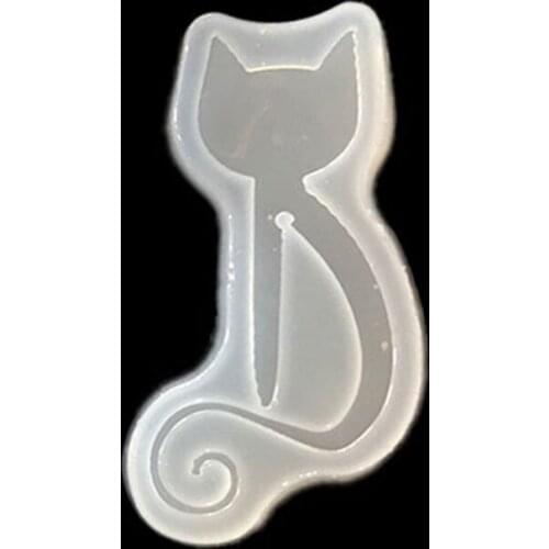 DIY Cat Shape Bookmark Mould Epoxy Resin Casting Silicone Molds Art Craft Tools