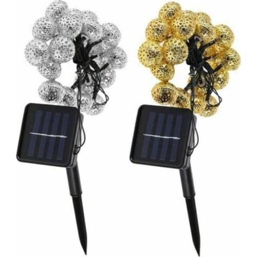 Solar Power Solar String Lights Moroccan Fairy Lamp Fairy String Lights Wedding Xmas Party Home 10/20LED Outdoor Festival