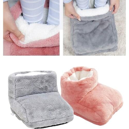 USB Electric Foot Warmer 3 Step Switch Built-in Heater Timer Function Power Saving Safe Start Warm Foot Cover Feet Heating Pad