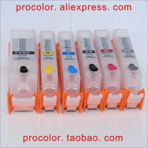PGI-450 CLI-451 refillable ink cartridge for canon PIXMA IP7240 MG5440 MG5540 MG6440 MG6640 MG5640 MX924 MX724 IX6840 printer