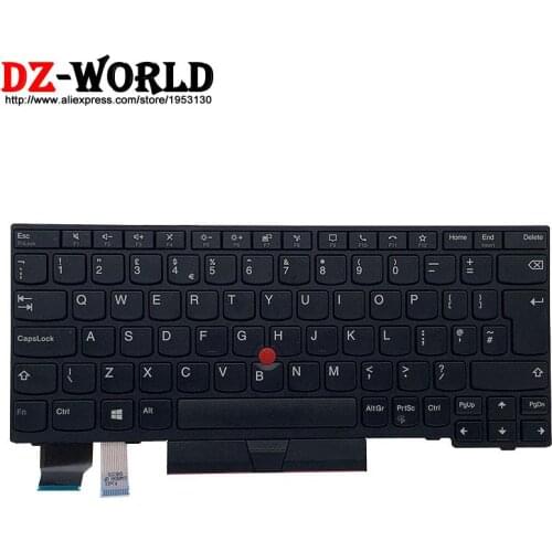 New Original UK English Keyboard for Lenovo Thinkpad X13 L13 Yoga Gen2 L13 Gen 2 Laptop Teclado 5N20V43169