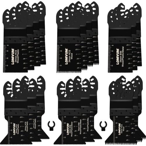 LOMVUM 20PCS Oscillating Multi Tool Saw Blades For Renovator Power Tools Dremel Electric tools Accessories