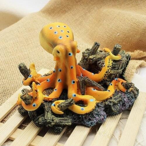 Simulations Ocean Octopus Design Landscape Ornaments for Aquarium Fish Tank Decoration