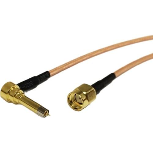 New RP- SMA Male Plug To MS156 Right Angle Connector RG316 Coaxial Cable for huawei e171 e1550 ZTE MF180 30/50/100cm