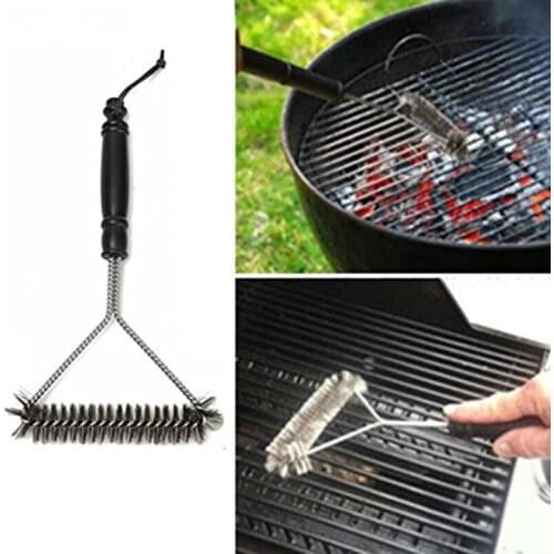 NEW Kitchen Accessories BBQ Grill Barbecue Kit Cleaning Brush Stainless Steel Cooking Tools Barbecue Gadgets Accessories Brushes