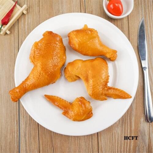 Food props dining room hall hotel restaurant store shop decoration fake simulation roast Chicken Drumsticks Wings model