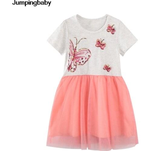 2021 Girls Dress Summer Dresses Princess Kids Clothes Butterfly Sukienki Sequined Vestidos De Verano Robe Unicorn Vetement Fille