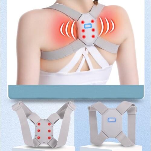 2020 Adjustable Intelligent Posture Corrector Magnetic Corset Back Smart Brace Clavicle Spine Support for Men Women