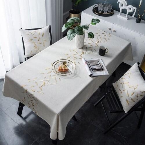 Table Cloths for Rectangular Table Cloth Chair for Wedding Decoration Table Linen Tablecloth with Embroidery Kitchen Ornaments