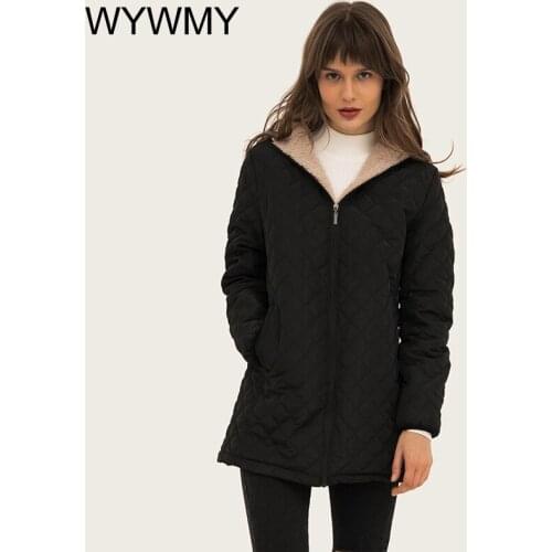 Женские парки с капюшоном WYWMY China At AliExpress