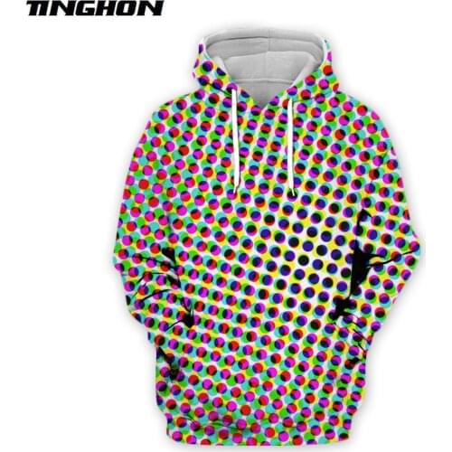 XS-7XL Colorful Psychedelic Fashion Male/Female Hoodies Ellipses Fullspec 3D Print Hoody Streetwear Casual Hooded Jacket