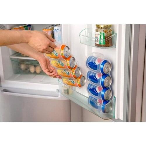 Storage Box Kitchen Fridge Drink Drinking Coke Cans Space-saving 2pcs/bag 4 Refrigerator Gadget Food Container