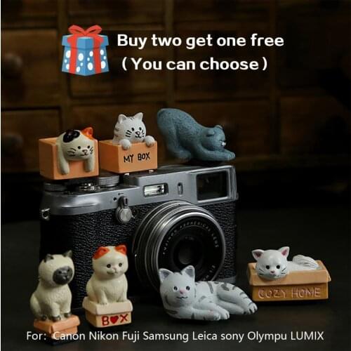 3D Cartoon kitty cat Camera Flashlight Hot Shoe protect cover For Canon Nikon Fuji Samsung Leica sony Olympu LUMIX mirrorless