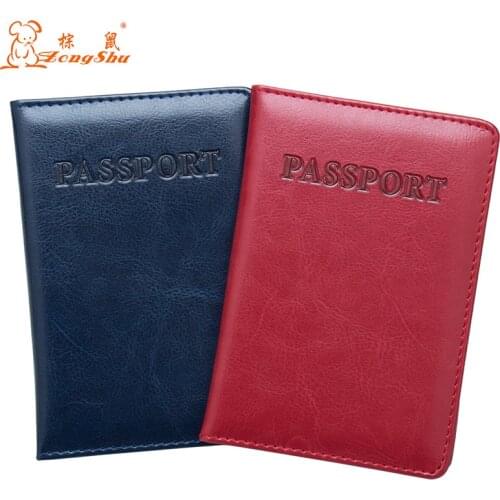 ZONGSHU Multicolor English Travel Passport Holder Candy Color Card Case Girls Passport Cover Factory Customization