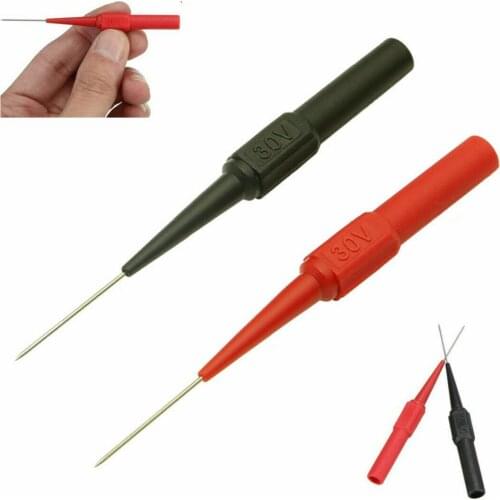 2pcs Universal Probe Test Pin for Digital Multimeter Multi Meter Tester Lead Probe Wire Pen Cable Meter Needle Tip