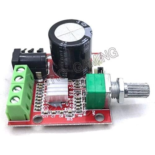 2pcs Enhanced 12V 10W+10W D Ver power HiFi mini digital amplifier board for arcade cabinet/amusement coin operated game machine