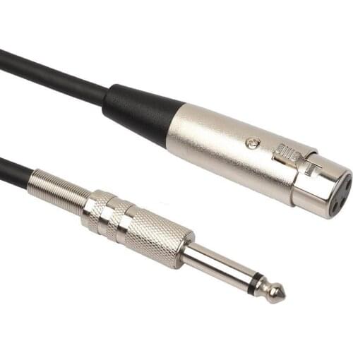 3-Pin XLR Female to 1/4 6.35mm Mono Jack Male&Female Plug TRS Stereo Audio Cable Microphone Adapter For Mixer Amplifier Speaker