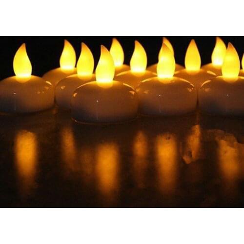 36pcs/lot Flameless Floating LED tealight candle tea light battery operated wedding Xmas Holiday party centerpiece Decor-AMBER