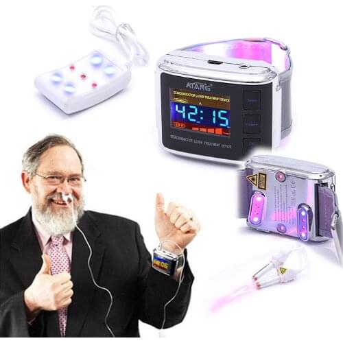 650nm 477nm Diode Low Level Laser Therapy Watch Diabetes Rhinitis Cholesterol Hypertension Physiotherapy Treatment Health Care