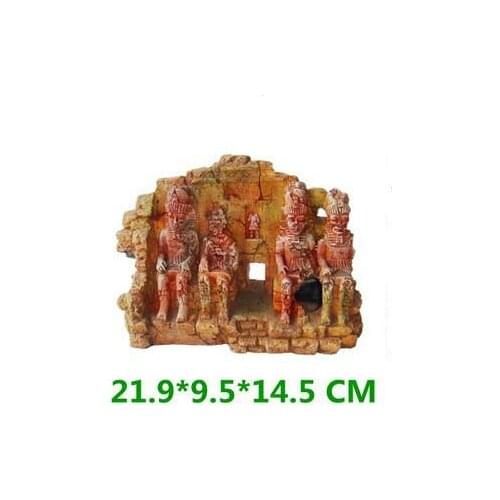 Resin castle tank accessories resine aquarium tank decoration