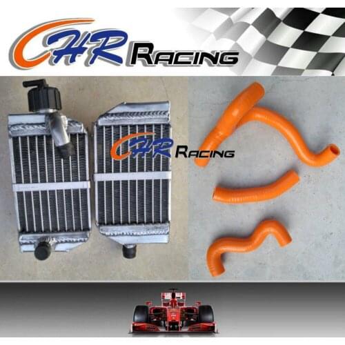 Aluminum radiator + hose for KTM 50 SX SXS MINI 50cc 49cc 2012-2017 13 14 15 16
