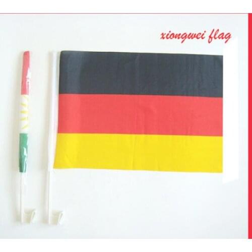 Free shipping NEW 50pcs/lot 30 x 45 cm Germany car flag car banner window banner window flag