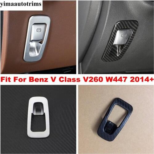 For Mercedes-Benz V Class V260 W447 2014 - 2021 Electrical Park Handbrake Hand Brake EPB Button Carbon Fiber / Matte Cover Trim
