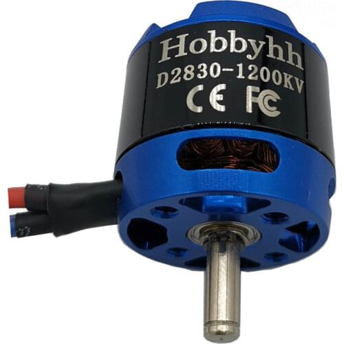 Hobbyhh 2830 (2212) 1200kv Brushless Motor Power 265w Suitable for RC Aircraft and UAV With 3.5mm banana head