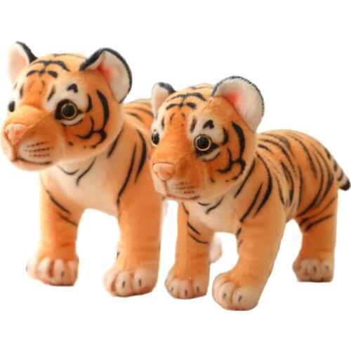 Simulation tiger cub plush stuffed animal crossing toy doll baby soothing animal doll washable decorative ornaments birthday gif