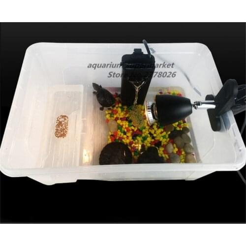 HONGYI 1 piece fish tank turtle reptile house tortoise breeding box turtle tank turtle resting place bare cylinder S/M/L size