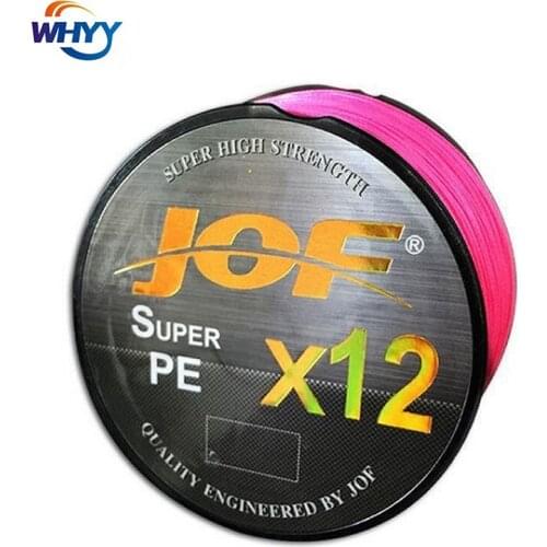 New JOF X12 100M 12 Strands Fishing Line Anti-bite Line Fishing Line Fishing Gear Accessories Outdoor braided fishing line