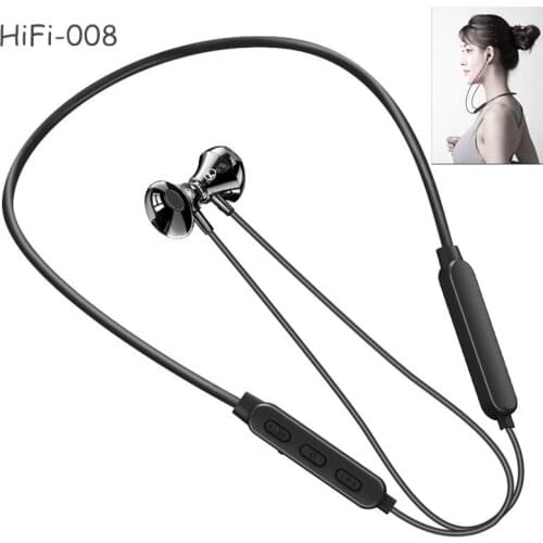 Runing Sport 120mAh Bluetooth Earphone Neckband Earphones Wireless Headphones Bass Stereo Headset Noise Cancelling Long Battery