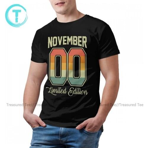 November Tee Shirt Funny Short Sleeve 100 Cotton T Shirt Basic Print T-Shirt Oversize Men