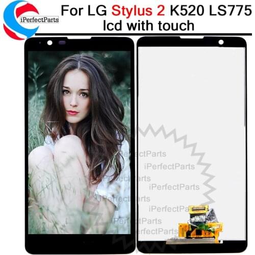 Tested New Warranty 5.7" Display for LG Stylus 2 LCD Touch Screen Digitizer Assembly 1280x720 for LG Stylus 2 Display K520 LS775