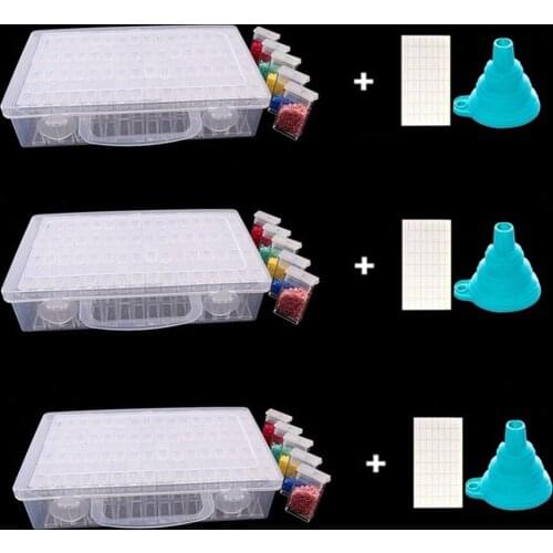 28/64 slots Dismountable Diamond Embroidery Accessories diamond painting Boxes Cross Stitch Cases Organizer Home Beads Storage