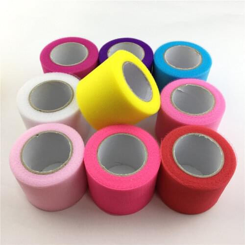 22m 5cm Tulle Roll Organza Spool Fabric Ribbon DIY Girls Tutu Skirt Gift Craft Party Chair Sash Baby Showe Wedding Party Decor