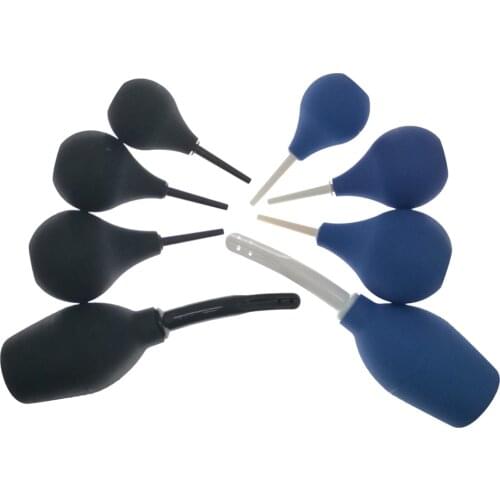 Douche large capacity Enema bulb syringe system Anus anal Cleaner head nozzle tip plug Colonic Irrigation sex toy gay