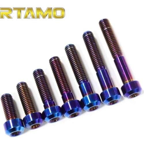 Titanium Bolts M6X10/12/15/20/25/30/35/40mm Torx Head Cap Stigma Screws for Car,Bicycle and Motorcycle Parts
